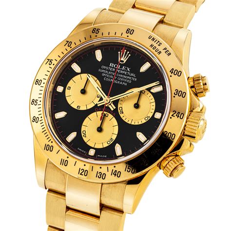 rolex daytona gold.